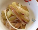 おそるおそる、茹で月下美人作り方5写真