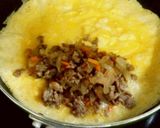旦那の大好物♪挽き肉のオムレツ作り方4写真