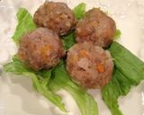 電子レンジで簡単肉だんご☆お弁当にも作り方5写真