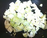 キャベツとイカの塩辛パスタ作り方3写真