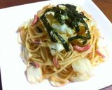 キャベツとイカの塩辛パスタ作り方4写真