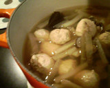 大根としじみと鶏だんごのスープ作り方4写真