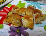 北京ダック風ニラ玉と鷄肉のカリカリ焼き作り方4写真