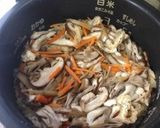 根菜ときのこの関西風炊き込みご飯♪作り方3写真