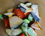 夏野菜の素揚げを冷凍★冷たいサラダ作り方4写真