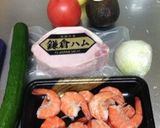 エビ&ハム…アボカドサラダ＊作り方1写真