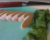 魚肉ソーセージの大葉巻天ぷら♬作り方1写真