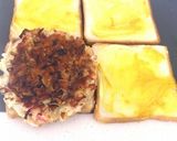 ＶＩＶＡ炭水化物！！お好み焼きサンド！！作り方4写真