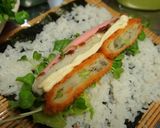 冷蔵庫整理♪太巻き【アジフライ巻き】作り方3写真