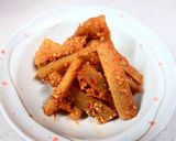 韓国風 たたきごぼうの唐辛子酢味噌和え作り方5写真