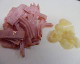 空芯菜とベーコンの炒め物作り方1写真