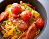 はじけるトマトのナポリタン作り方8写真