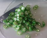 夏定番！茄子とオクラと山芋のネバトロ小鉢作り方6写真