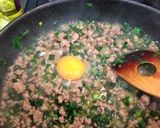 簡単!ニラ、ひき肉の美味しい丼!作り方4写真