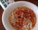ツナトマトにんにくそうめん作り方4写真