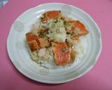 ♪サーモンの炙りおろし丼♪作り方7写真