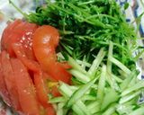 ピリ辛ごまだれ❤ 我が家の 冷やし中華作り方3写真
