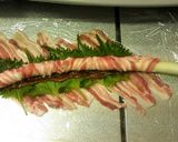 丸ごと長ねぎの大葉＆豚肉巻のグリル作り方5写真