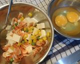 桜えびと豆腐の中華丼風作り方2写真