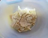 大豆で作られたお肉風ミンチと根菜の煮物作り方4写真