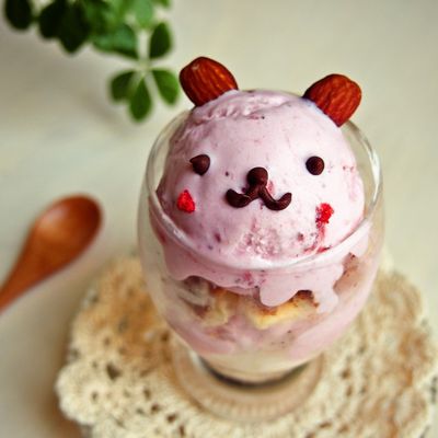 うさぎちゃんのミルフィーユ風パフェ♡ by こうたろちゃん