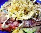 夏野菜のお好み焼き作り方7写真