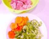 鶏肉とゴーヤの炒め煮♫作り方1写真