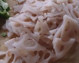 れんこんと豚肉と野菜の甘酢炒め作り方3写真