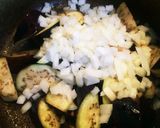 うどん つけ汁(ナス、マイタケ、玉ねぎ)作り方4写真