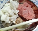 はんぺん加えてふわふわ♪ひじき入り肉団子作り方1写真