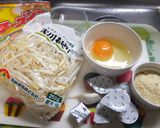 簡単！もやしとウインナーのカルボナーラ作り方1写真
