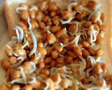 和風♡しらすと納豆のチーズトースト作り方2写真