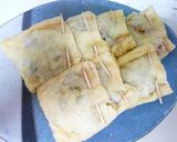 ビールのおつまみに☆肉野菜いなり詰め作り方3写真
