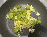 生ハムのせ♪そら豆ソースのパスタ作り方4写真