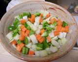ころころ野菜のオムライス作り方1写真