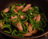 ✜カレー味ピーマンのチーズ焼き✜お弁当も作り方2写真
