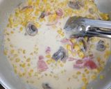 とうもろこしでコーンクリームパスタ☆作り方4写真