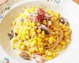 とうもろこしでコーンクリームパスタ☆作り方5写真