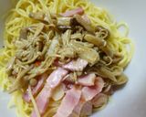 マリネ仕立てのきのことベーコンのパスタ作り方7写真