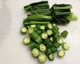 茄子とオクラと納豆辛味梅和え作り方1写真
