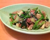 茄子とオクラと納豆辛味梅和え作り方6写真