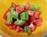 □簡単□オクラ・トマト・豆腐の塩糀和え作り方2写真