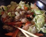 キャベツとじゃがいものホタテ炒め作り方4写真