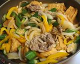 豚こま肉＋塩麹de厚揚げ玉ねぎの和風煮作り方4写真