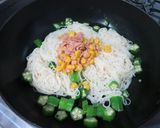 オクラのソーミンチャンプルー作り方4写真
