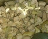 夕顔と鶏肉の炒め煮作り方2写真
