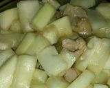 夕顔と鶏肉の炒め煮作り方3写真