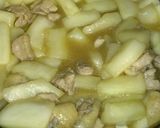 夕顔と鶏肉の炒め煮作り方4写真