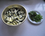 茄子とピーマンとしその葉の味噌炒め作り方2写真