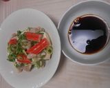 絹ごし豆腐にやんわかチキンブロックのせ作り方7写真